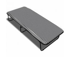 vidaXL Klappbett Schwarz Metall 190×80 cm