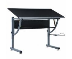 vidaXL Kinderschreibtisch Schwarz 110×60×87 cm MDF
