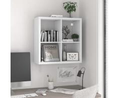 vidaXL Würfelregal Weiß 69,5x29,5x69,5 cm MDF