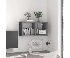 vidaXL Würfelregal Grau 69,5x29,5x37 cm MDF