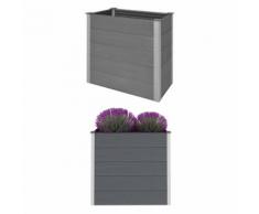 vidaXL Garten-Hochbeet WPC 100 x 50 x 91 cm Grau