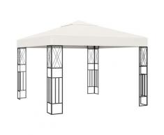 vidaXL Pavillon 3×3 m Creme Stoff