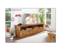 XL Lowboard, TV-Tisch - Original Mexico Möbel, Pinie massiv