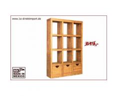 Regal Raumteiler Pinie Massivholz - 9 Fächer