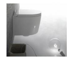 Globo FORTY3 SENZABRIDA® Wand-Tiefspül-WC, spülrandlos FOS06BI, B: 36, T:43cm, Farbe: weiss glänzend FOS06BI