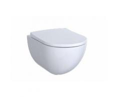 Geberit (Keramag) Acanto Tiefspül-WC, spülrandlos 4,5/6l, wandhängend, weiß, KeraTect, 500600018 500600018