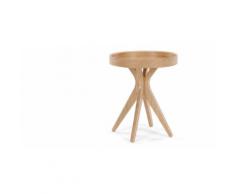 MADE Essentials Pieta runder Nachttisch, Esche