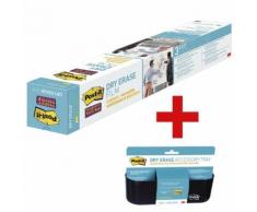 Dry Erase Folie »DEF3x2-EU« inkl. Dry Erase Ablagekorb »DEFTRAY-EU« transparent, Post-It, 91.4x60.9 cm