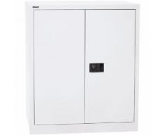 Stahlschrank mit Flügeltüren »Universal« 91,4 x 100 cm weiß, Bisley, 91.4x100x40 cm