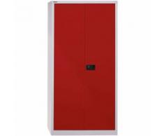 Stahlschrank mit Flügeltüren »Universal« 91,4 x 50 x 195 cm rot, Bisley, 91.4x195x50 cm