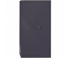 Stahlschrank mit Flügeltüren »Universal« 91,4 x 180,6 cm schwarz, Bisley, 91.4x180.6x40 cm