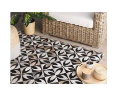 Teppich Kuhfell mehrfarbig 140 x 200 cm Patchwork ISHAN