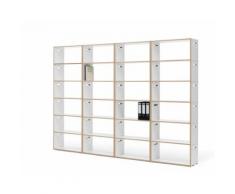 Tojo hochstapler Ordner-Regal Anbaumodul weiss