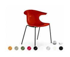 infiniti LOOP 4 Legs Designer-Stuhl AC01 verchromt / PC104