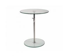 designline Beistelltisch Karena höhenverstellbar mit Glasplatten
