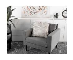 Star Home »Polarfuchs« Webpelz Kissen 48x48 cm / weiss