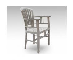 SIT SPA antik used look Akazie massiv Stuhl mit Armlehne 9751-97