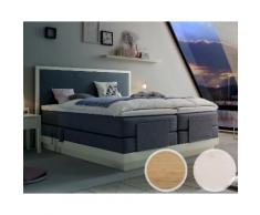 Hasena Boxspringbett Elegant Forma/San Pietro 160x200 cm / Kitana aqua 603 / Eiche bianco