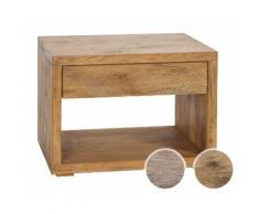 Hasena Oak-Vintage Nachttisch Cubo Wildeiche weiss