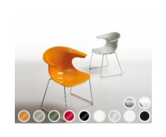 infiniti LOOP Sled Designer-Stuhl AC30 Weiss matt lackiert / PC104