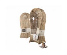 die Faktorei Rattansessel Strandkabine inkl. Sitzkissen
