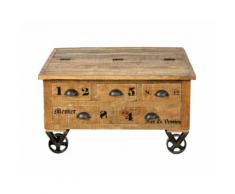 SIT Rustic Massivholz Mango Truhen-Couchtisch 1994-04