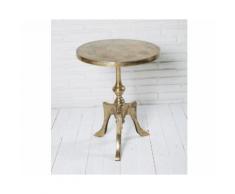 La Casa »Arlo« Beistelltisch antik gold Aluminium vernickelt