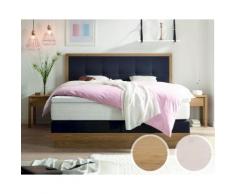 Hasena Boxspringbett Elegant Forma/Artino 180x200 cm / Kitana anthrazit 604 / Eiche bianco