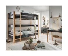 INFANSKIDS Infanscolor Etagenbett 208x187x103cm / anthrazit