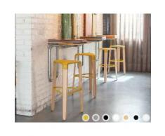infiniti PICAPAU STOOL Designer-Hocker 65 cm / MAFGV Buche natur /
