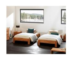 Hasena Wood-Line Massivholz-Stapelbett Amigo 100x200 cm Buche weiss