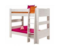 Steens For Kids 615 Etagenbett Massivholz 13 White-Wash 164 cm