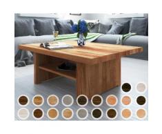 The Beds Vigo Massivholz Couchtisch 1308 / 90x90 cm / Buche klar