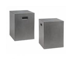 Hasena Oak-Vintage Nachttisch Dado Beton Grau
