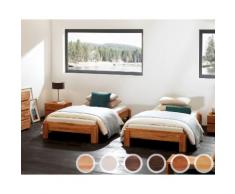 Hasena Wood-Line Massivholz-Stapelbett Amigo 90x200 cm Buche weiss
