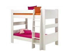 Steens For Kids 615 Etagenbett Massiv 50 Weiss 164 cm