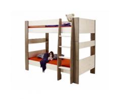 Steens For Kids 615 Etagenbett Massivholz 69 White-Wash/Stone 164 cm