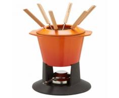 Fondue-Set "Gourmand", emailliertes Gusseisen, in Ofenrot