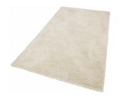 Hochflor-Teppich, Denver, merinos, rechteckig, Höhe 50 mm, maschinell gewebt, beige, Unisex