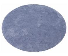 Hochflor-Teppich, Desner, my home, rund, Höhe 38 mm, maschinell getuftet, blau