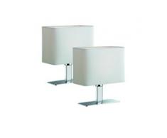 TRIO Leuchten, LED Tischleuchte, 1-flammig, Set - 2 Stück, weiß