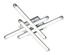 TRIO Leuchten,LED Deckenleuchte STREET, silberfarben