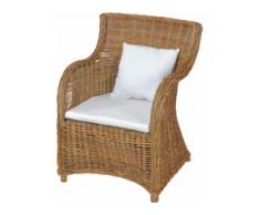 Home affaire Rattanstuhl beige Sessel Hocker SOFORT LIEFERBARE Möbel Stühle