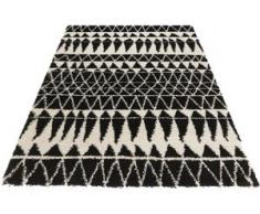 Hochflor-Teppich, Inspire, MINT RUGS, rechteckig, Höhe 35 mm, maschinell gewebt, schwarz