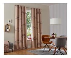 Verdunkelungsvorhang, Linea, my home, Ösen 2 Stück beige Gardinen nach Aufhängung Vorhänge Gardine