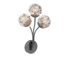 Brilliant Leuchten Joya Wandleuchte 3flg chrom, grau