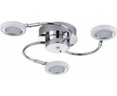 TRIO Leuchten,LED Deckenleuchte TURNER, silberfarben