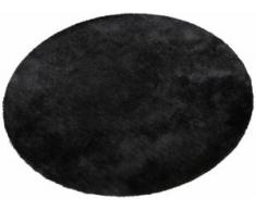 Hochflor-Teppich, Dana, Bruno Banani, rund, Höhe 30 mm, maschinell gewebt, schwarz