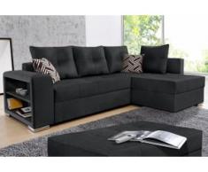 COLLECTION AB Ecksofa, schwarz