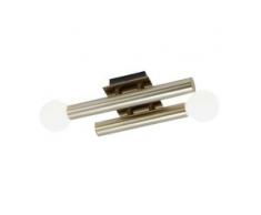 Brilliant Leuchten Lucky Wandleuchte 2flg messing antik, braun